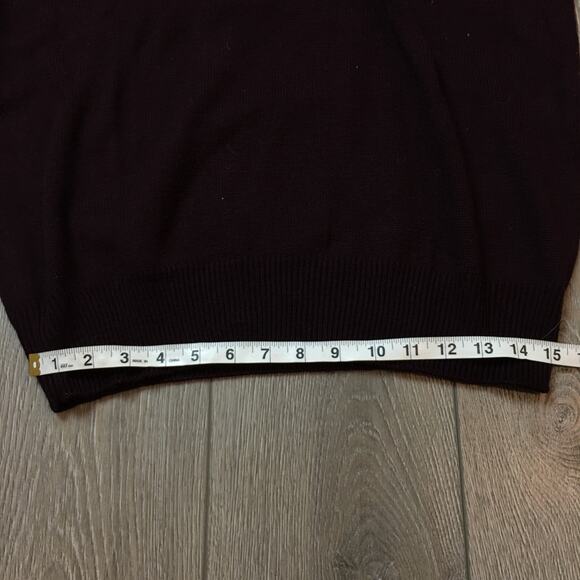 Vintage Tabi International Lambswool blend Brown Men sweater Button Up 1/4 Large - Picture 5 of 8